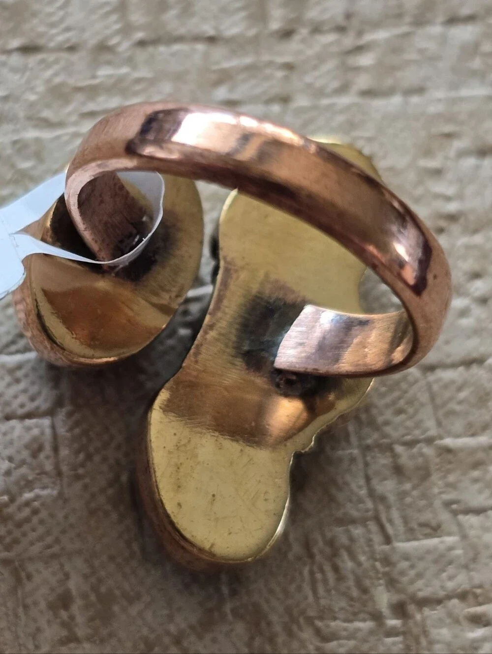 Mojave Turquoise Open Ring In Copper, Southwestern
